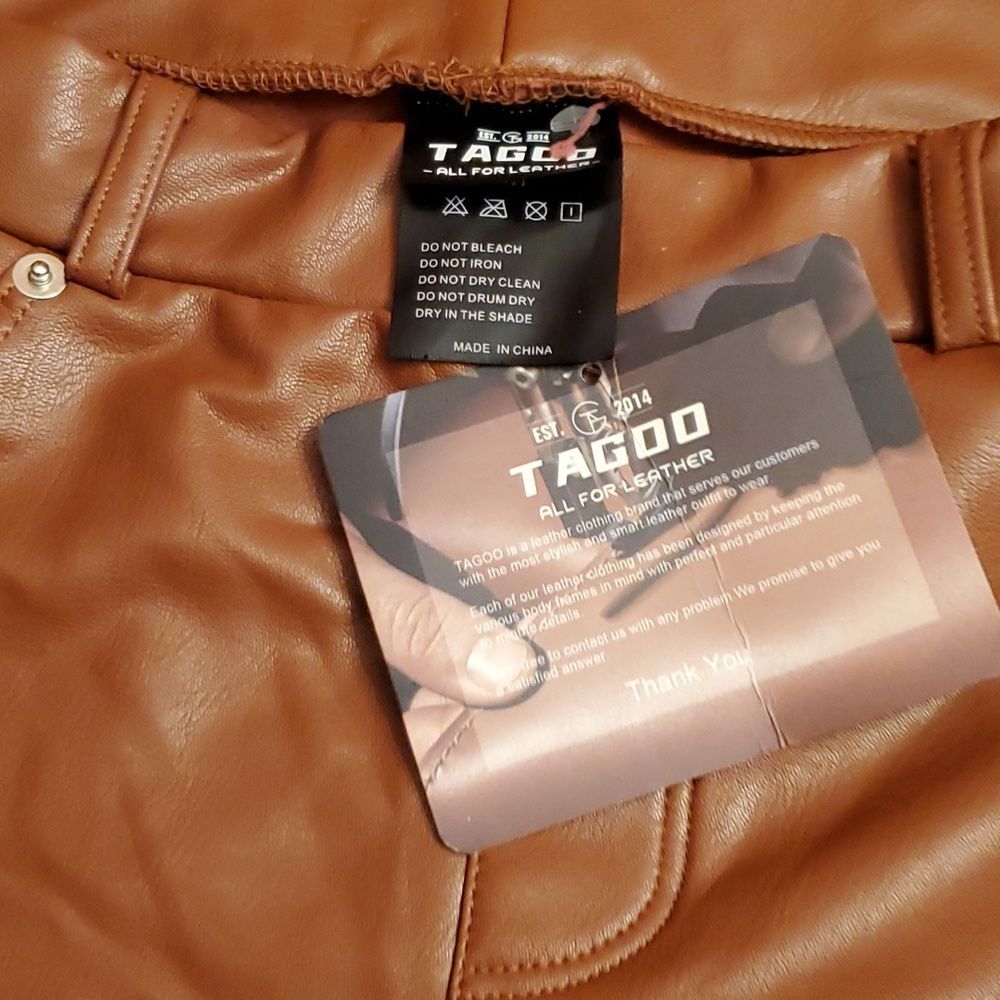 TagooFaux Leather Pant Size M - Picture 9 of 9